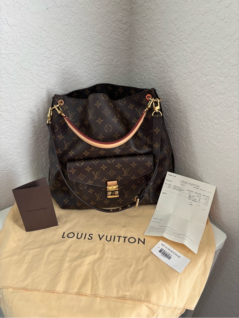 Louis Vuitton Métis Monogram Canvas Shoulder Hobo with Double Straps